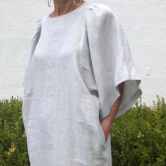 Ilana Kohn Iona Dress S - “Cloud” light blue linen - Picture 5 of 10